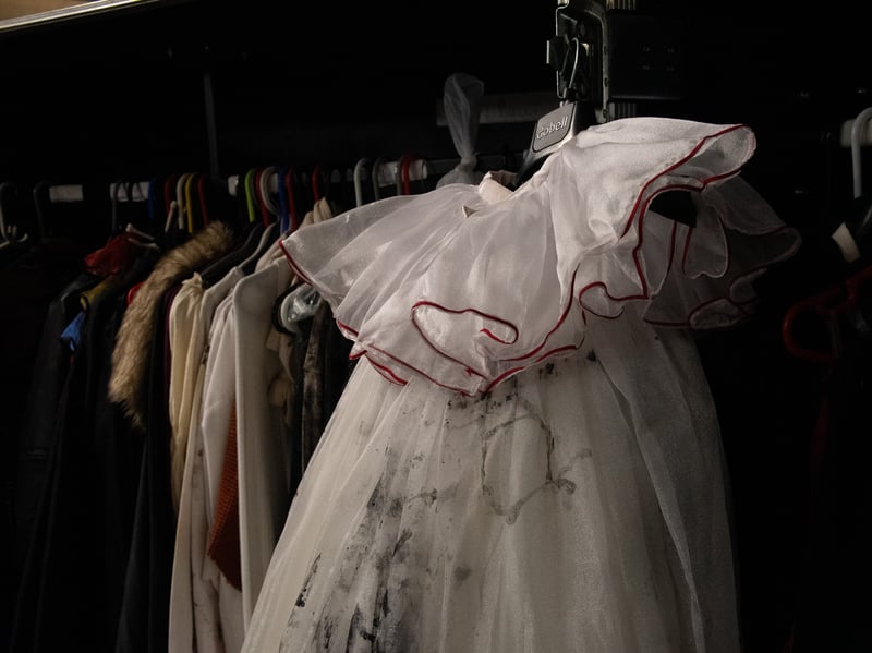 A peek inside the 'Journey To Hell' wardrobe department. Content creators from all over the UK were given a rare glimpse into some of the work that goes into preparing for Halloween at Blackpool Pleasure Beach. Photo: Lucinda Herbert