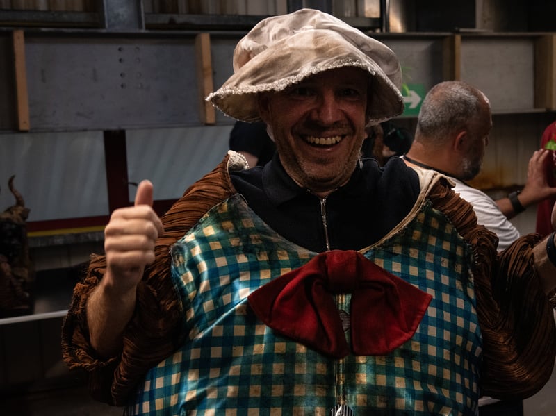 A chance to play dress-up. Content creators from all over the UK were given a rare glimpse into some of the work that goes into preparing for Halloween at Blackpool Pleasure Beach. Photo: Lucinda Herbert
