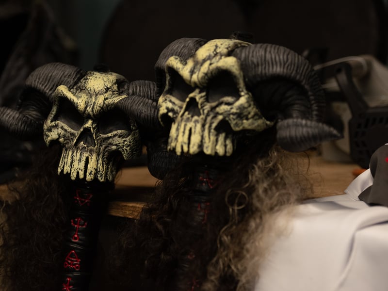 Ghoulish props and masks in the wardrobe dept. Content creators from all over the UK were given a rare glimpse into some of the work that goes into preparing for Halloween at Blackpool Pleasure Beach. Photo: Lucinda Herbert