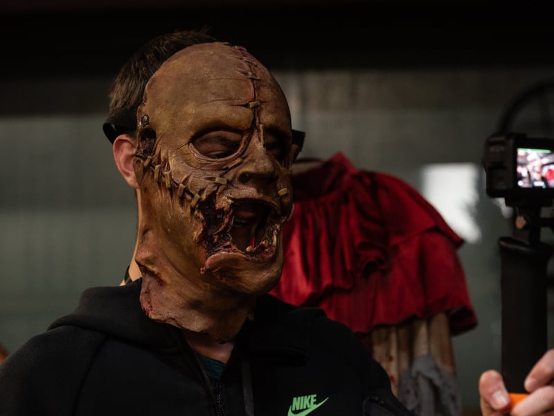 Content creators from all over the UK were given a rare glimpse into some of the work that goes into preparing for Halloween at Blackpool Pleasure Beach. Photo: Lucinda Herbert