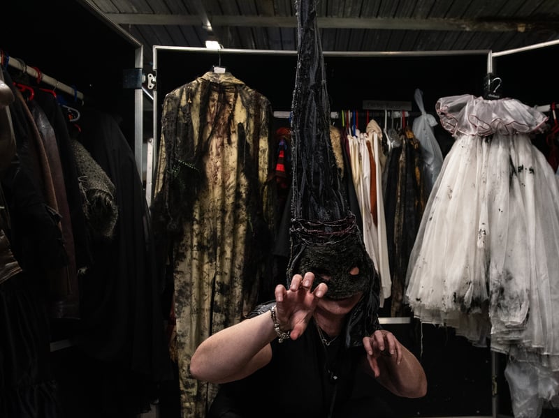 Content creators from all over the UK were given a rare glimpse into some of the work that goes into preparing for Halloween at Blackpool Pleasure Beach. Photo: Lucinda Herbert