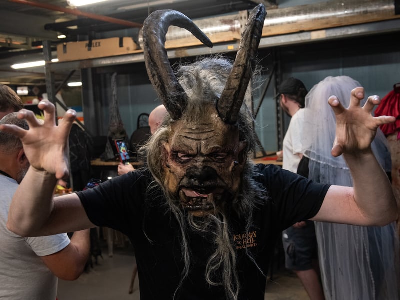 Content creators from all over the UK were given a rare glimpse into some of the work that goes into preparing for Halloween at Blackpool Pleasure Beach. Photo: Lucinda Herbert