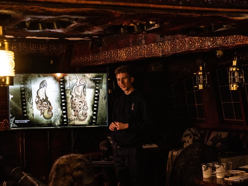 Ben Jenkinson gave a presentation into how some of the horrifying props were designed and made on site by the creative team behind Journey To Hell. Content creators from all over the UK were given a rare glimpse into some of the work that goes into preparing for Halloween at Blackpool Pleasure Beach. Photo: Lucinda Herbert