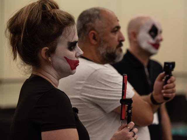The event finished with a scare acting workshop. Content creators from all over the UK were given a rare glimpse into some of the work that goes into preparing for Halloween at Blackpool Pleasure Beach. Photo: Lucinda Herbert