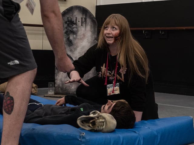 Content creators from all over the UK were given a rare glimpse into some of the work that goes into preparing for Halloween at Blackpool Pleasure Beach. Photo: Lucinda Herbert