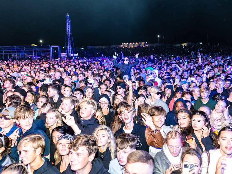 Pictured:  Crowds watching Bastille 
Picture:Marcin Jedrysiak