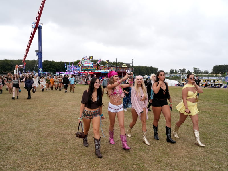 Fans pulled out all the stops with their Friday festival outfits