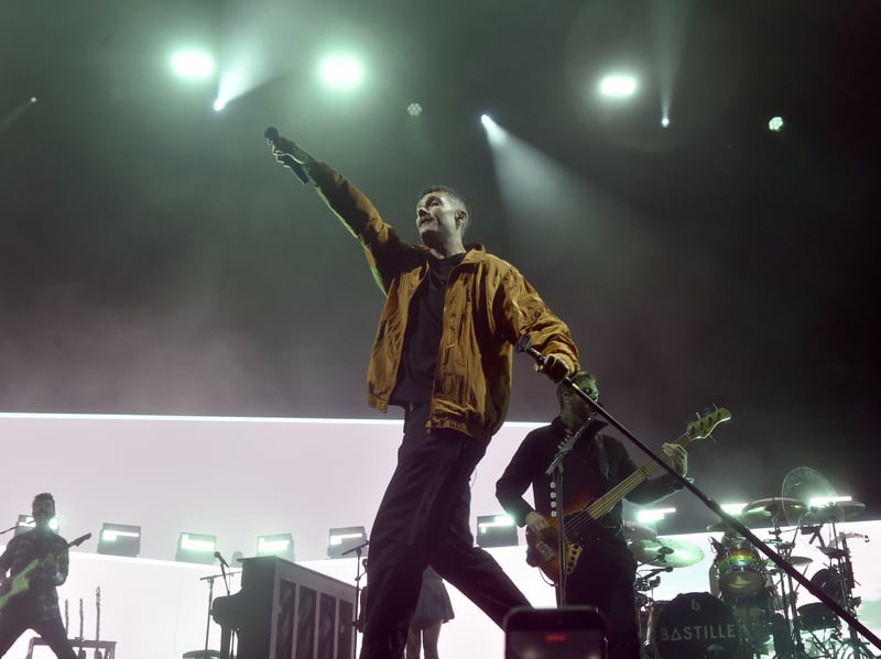 Pictured is: Bastille performing on Castle Stage.

Picture: Sarah Standing (290826-6095)