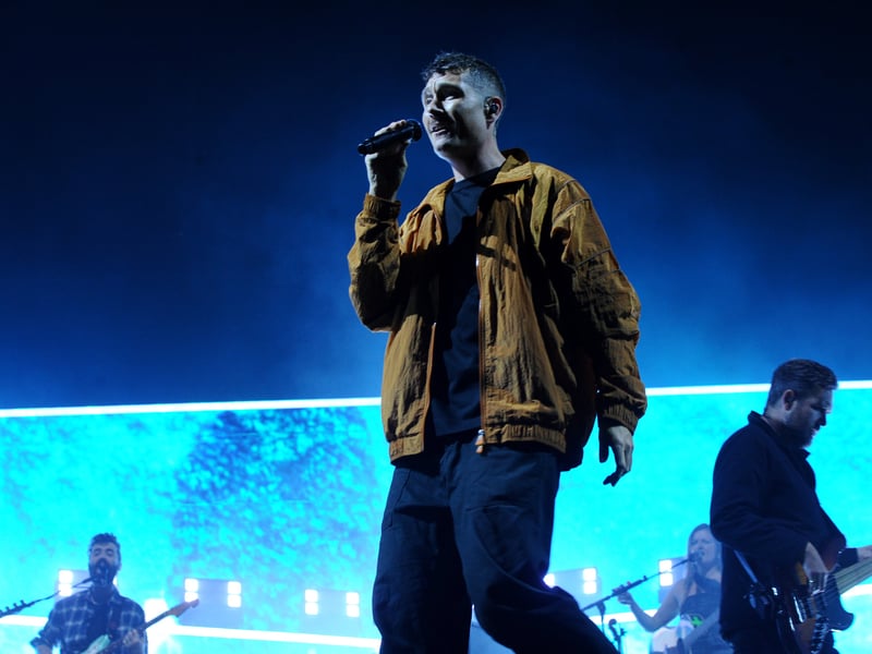 Pictured is: Bastille performing on Castle Stage.
Picture: Sarah Standing (290826-9494)