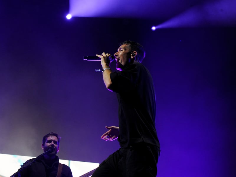 Pictured is: Bastille performing on Castle Stage.

Picture: Sarah Standing (290826-9540)