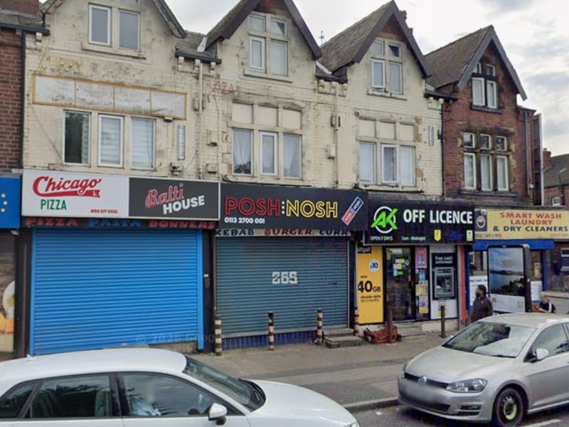 Posh Nosh on Beeston Road offers a huge takeaway menu covering pizzas, burgers, kebabs, parmesans, calzones, chicken and meal deals. Its menu includes everything from a “Posh Nosh” pizza and loaded boxes to naan kebabs and a range of parmesans.