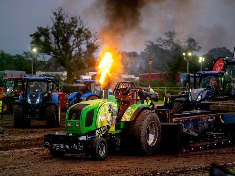 Saturday night at the Great Eccleston Tractor Pulling Competition