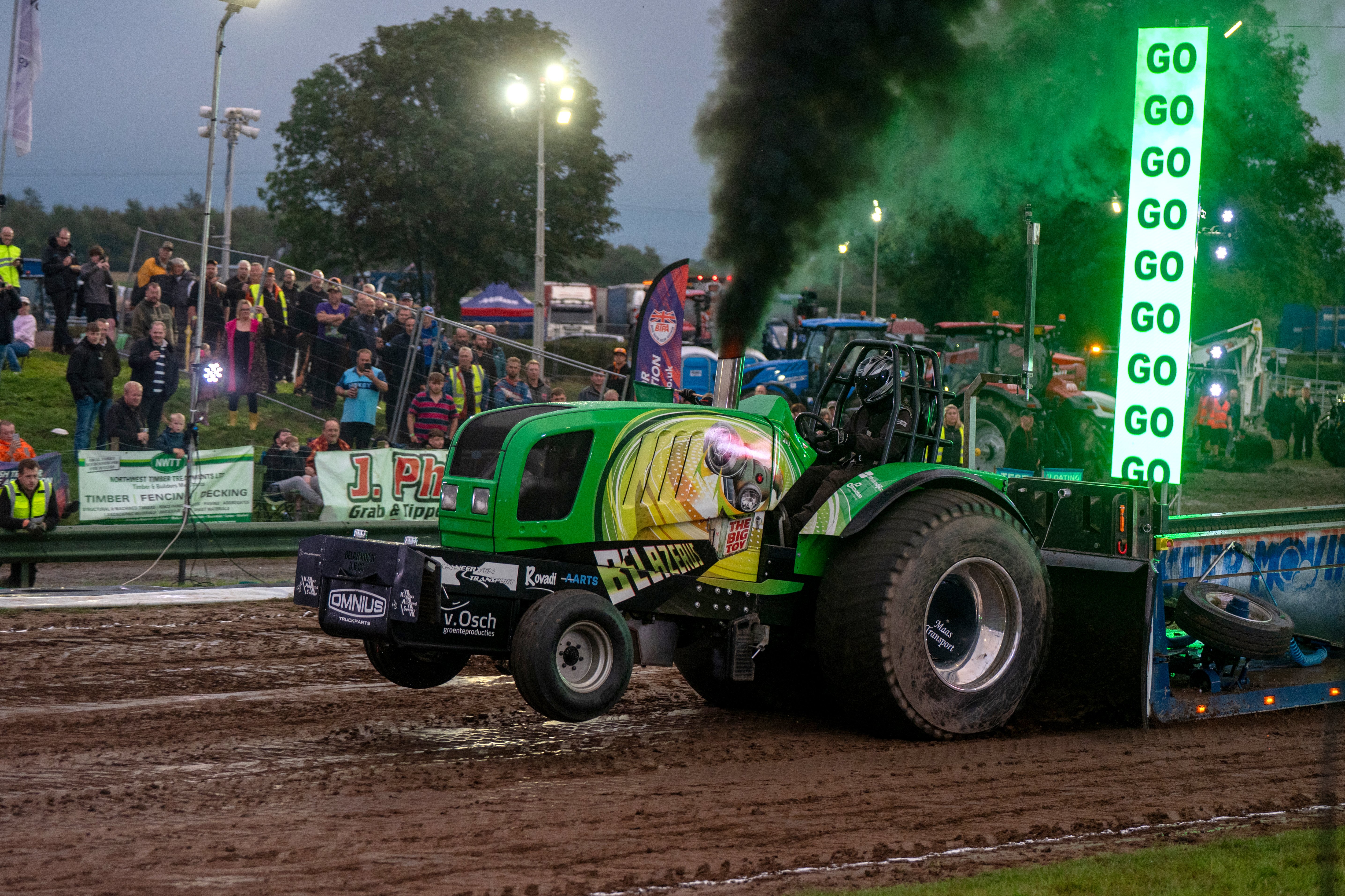 Saturday night at the Great Eccleston Tractor Pulling Competition