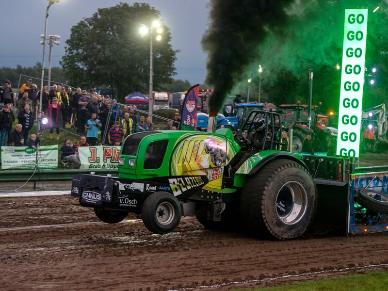 Saturday night at the Great Eccleston Tractor Pulling Competition