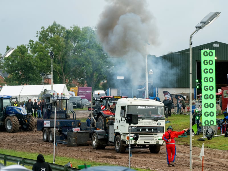Saturday night at the Great Eccleston Tractor Pulling Competition