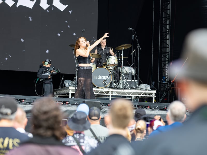 Mackenzie performs on the Common Stage