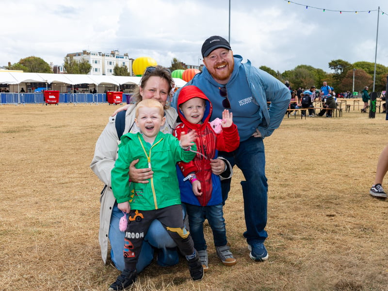 A showery start has not stopped the fun.