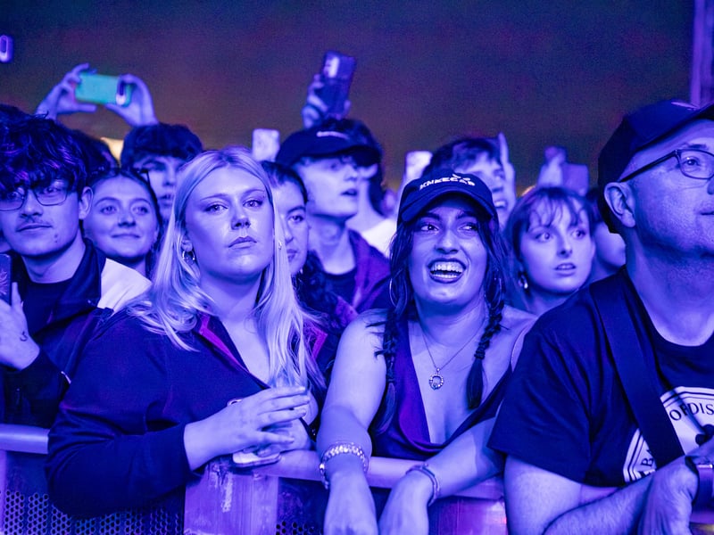 Crowds enjoy the day