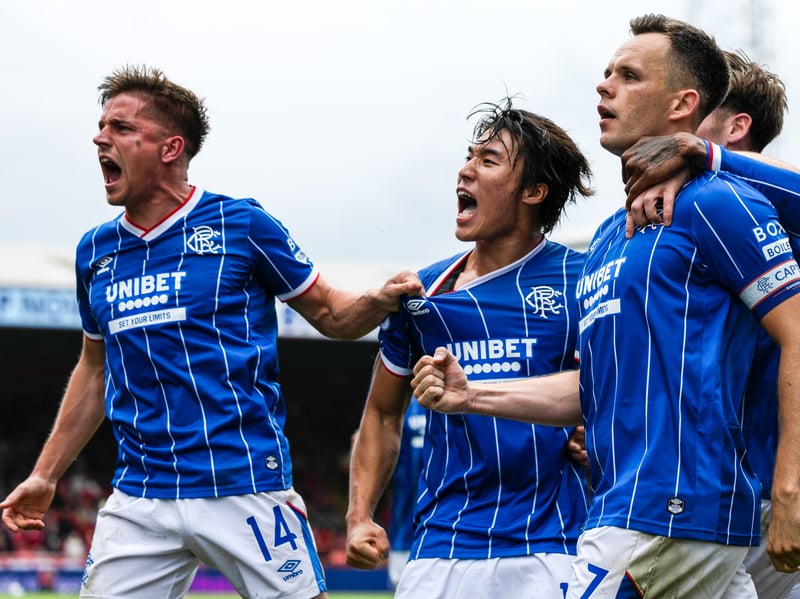 Stationed wide right, the South Korean had a first-half effort cleared off the line by Scales and then stung Johnstone's palms after the break. Continues to impress for Rangers. Came off for Bouanani. 8