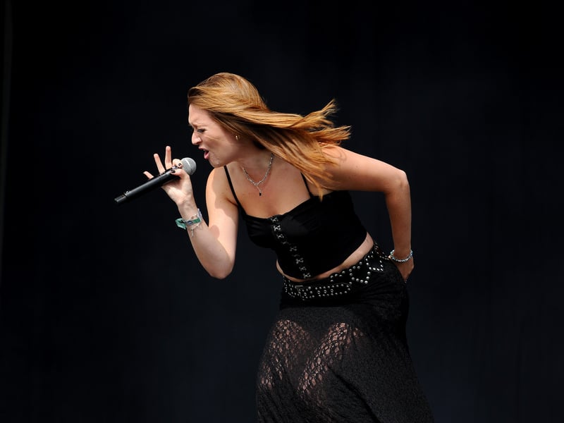 Pictured is: Mackenzie performing on the Common Stage.

Picture: Sarah Standing (300826-9691)