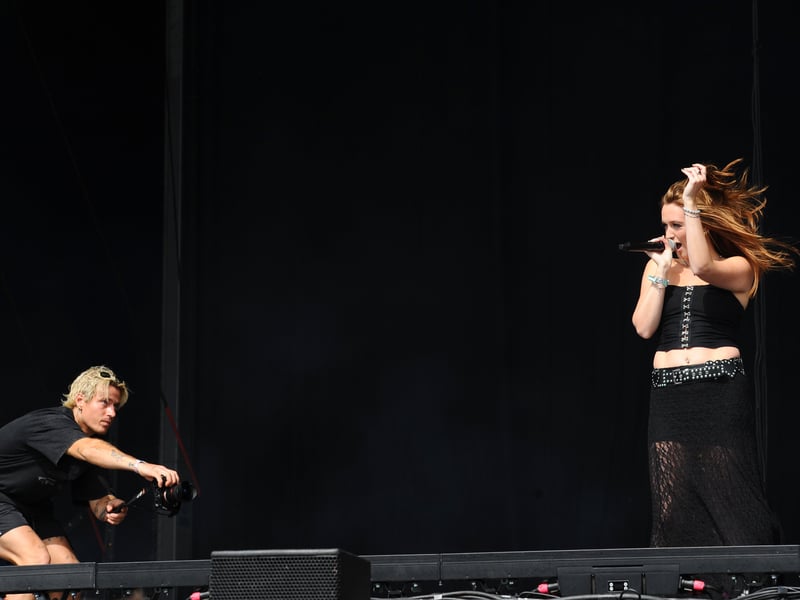 Pictured is: Mackenzie performing on the Common Stage.

Picture: Sarah Standing (300826-9687)
