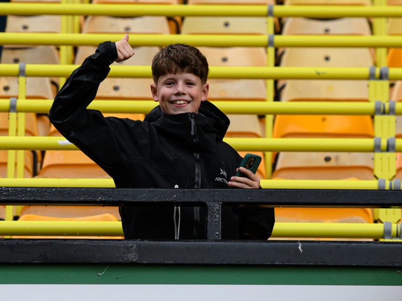 Burnley fans inside Carrow Road for the Championship fixture against Norwich City. Photo: Kelvin Lister-Stuttard