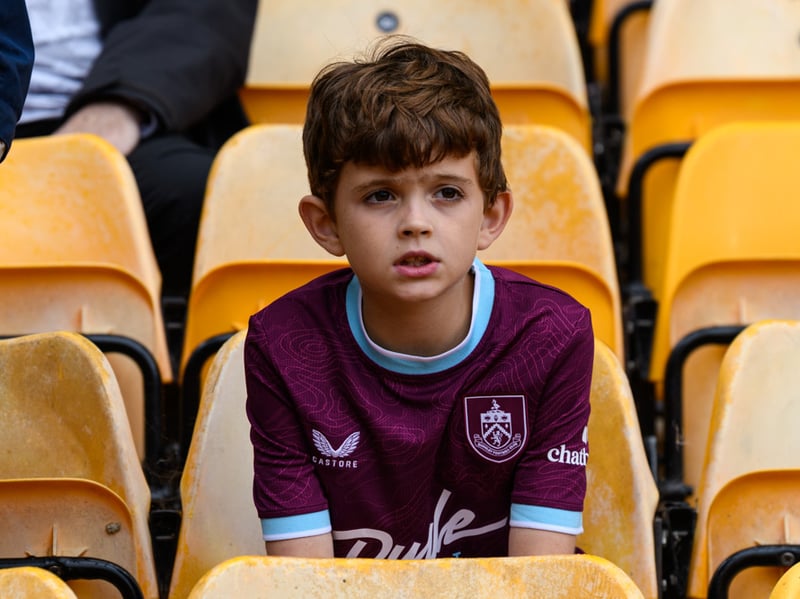 Burnley fans inside Carrow Road for the Championship fixture against Norwich City. Photo: Kelvin Lister-Stuttard