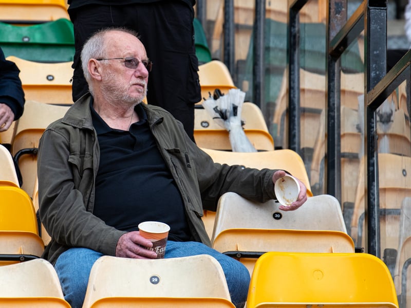 Burnley fans inside Carrow Road for the Championship fixture against Norwich City. Photo: Kelvin Lister-Stuttard