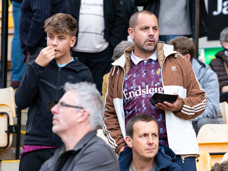 Burnley fans inside Carrow Road for the Championship fixture against Norwich City. Photo: Kelvin Lister-Stuttard