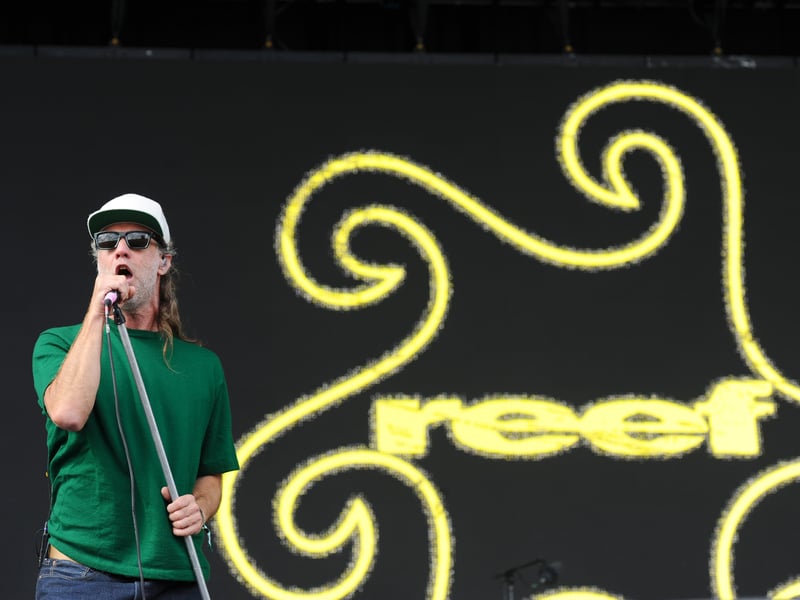 Reef performing on the Common Stage.
