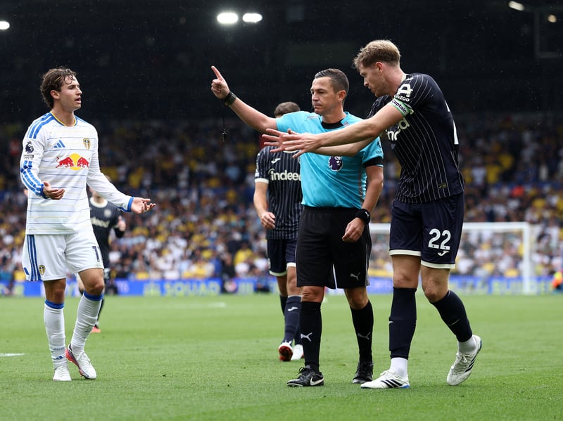6 - High marks from a Leeds point of view as could well have given a penalty when Bogle clipped Schade. A bit inconsistent but not too bad really. Elland Road has seen better but also seen much much worse.