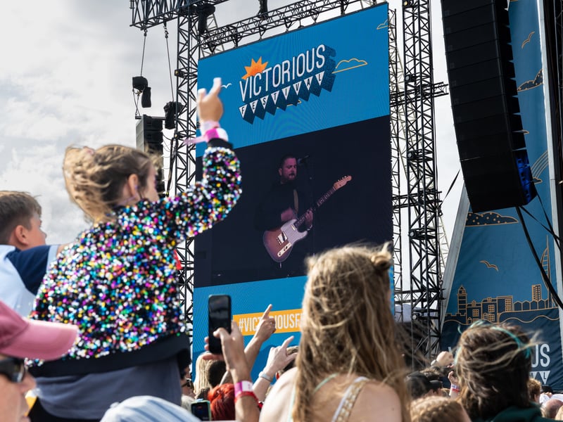 The Enemy performing at the Common Stage