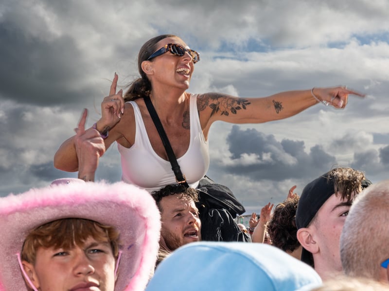 Crowds enjoying The Enemy at Victorious 2026