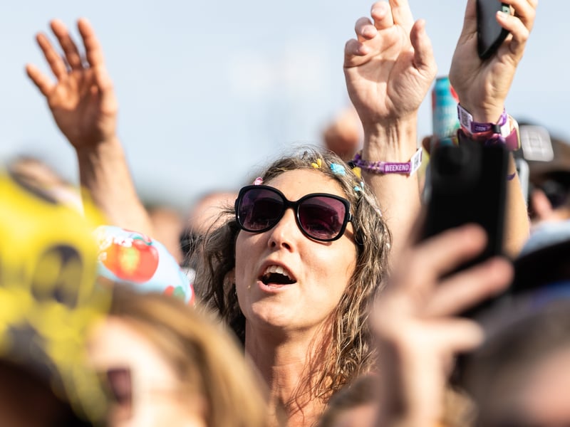 The crowd enjoying The Enemy at Victorious 2026