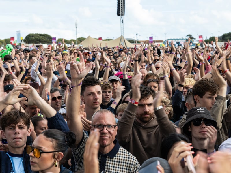 Crowds watching The Enemy at Victorious 2026.
