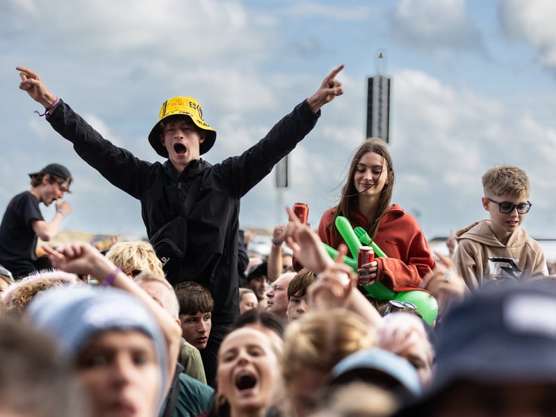 Crowds watching The Enemy at Victorious 2026