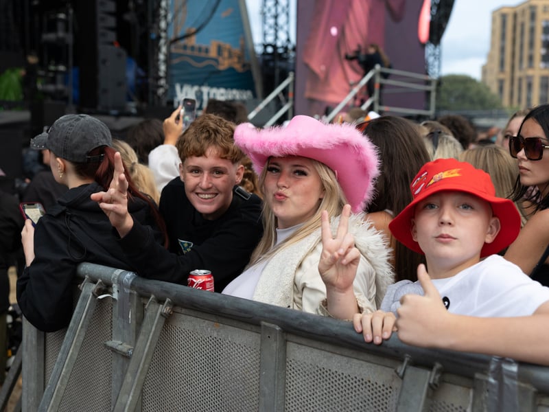 Festival-goers during The Streets set.