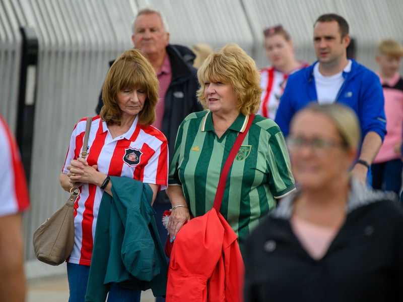 Sunderland fans in action at the Stadium of Light during the game against Fulham in the Premier League. Photo by Chris Fryatt.