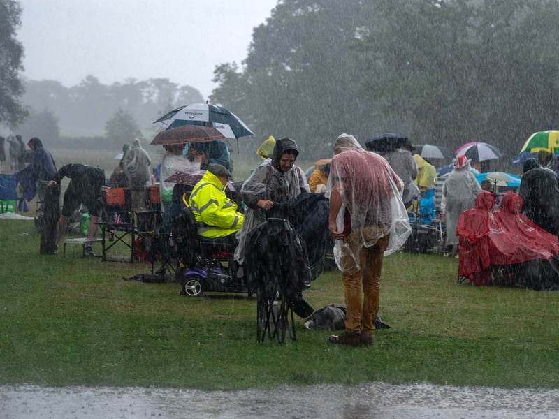 Lytham Proms - a downpour bring proceedings to an early finish