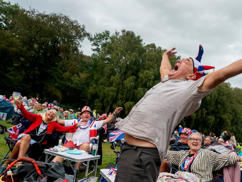 Lytham Proms - the crowd enjoying themselves