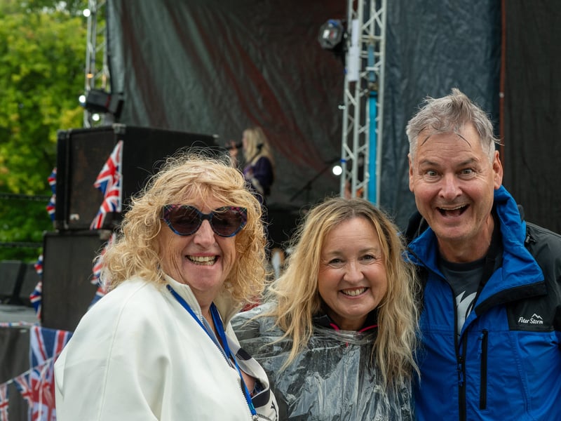 Comedian Phil Walker was among the crowd enjoying themselves