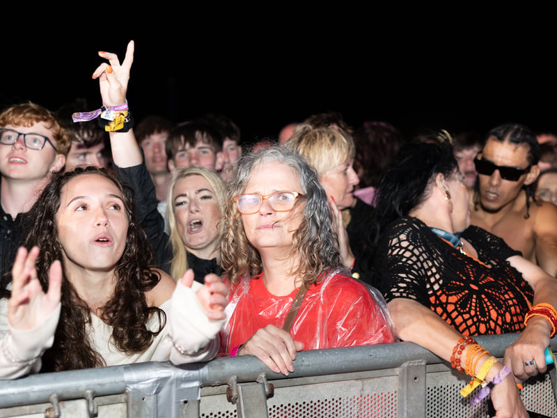 Crowds at Kasabian's Victorious 2026 set.