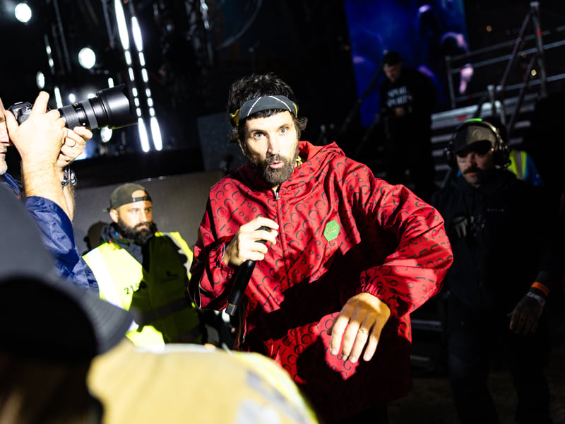 Kasabian perform their headline set at the Common Stage for Victorious 2026 on Sunday, August 30.