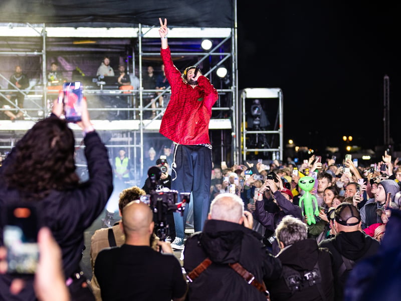 Kasabian headlined the Common Stage on Sunday