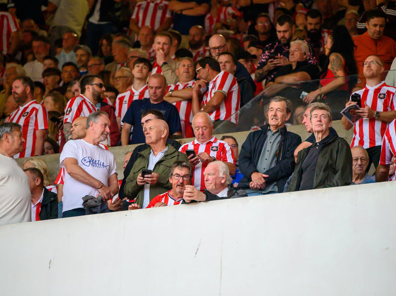 Sunderland fans in action at the Stadium of Light during the game against Fulham in the Premier League. Photo by Chris Fryatt.