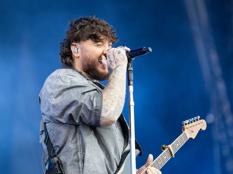 James Arthur performing at the Common Stage