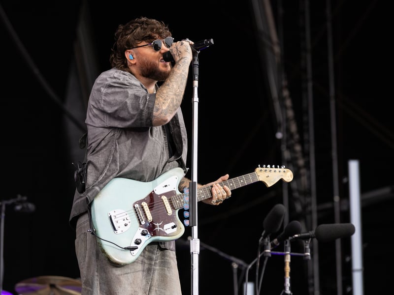 James Arthur performing on the Common Stage