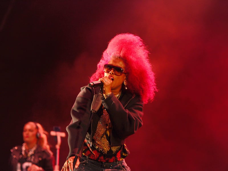 Kelis performing on the Castle Stage.
