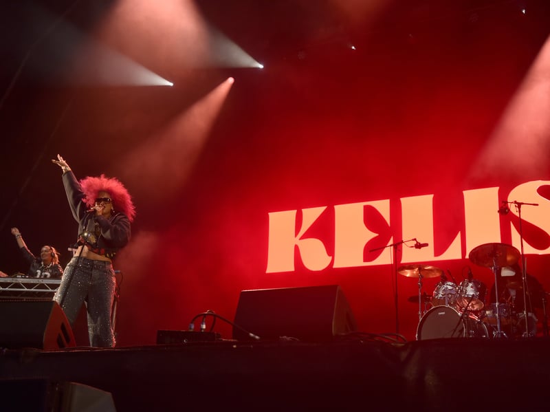 Kelis performing on the Castle Stage.

Picture: Sarah Standing (300826-6284)