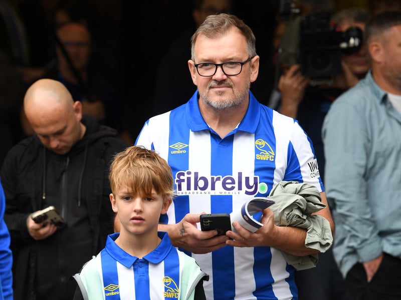 Owls fans at Hillsborough enjoying a 7-2 win.